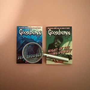 Mini Brands Books - Goosebumps Mini 2 Book Set with Magnifying Glass